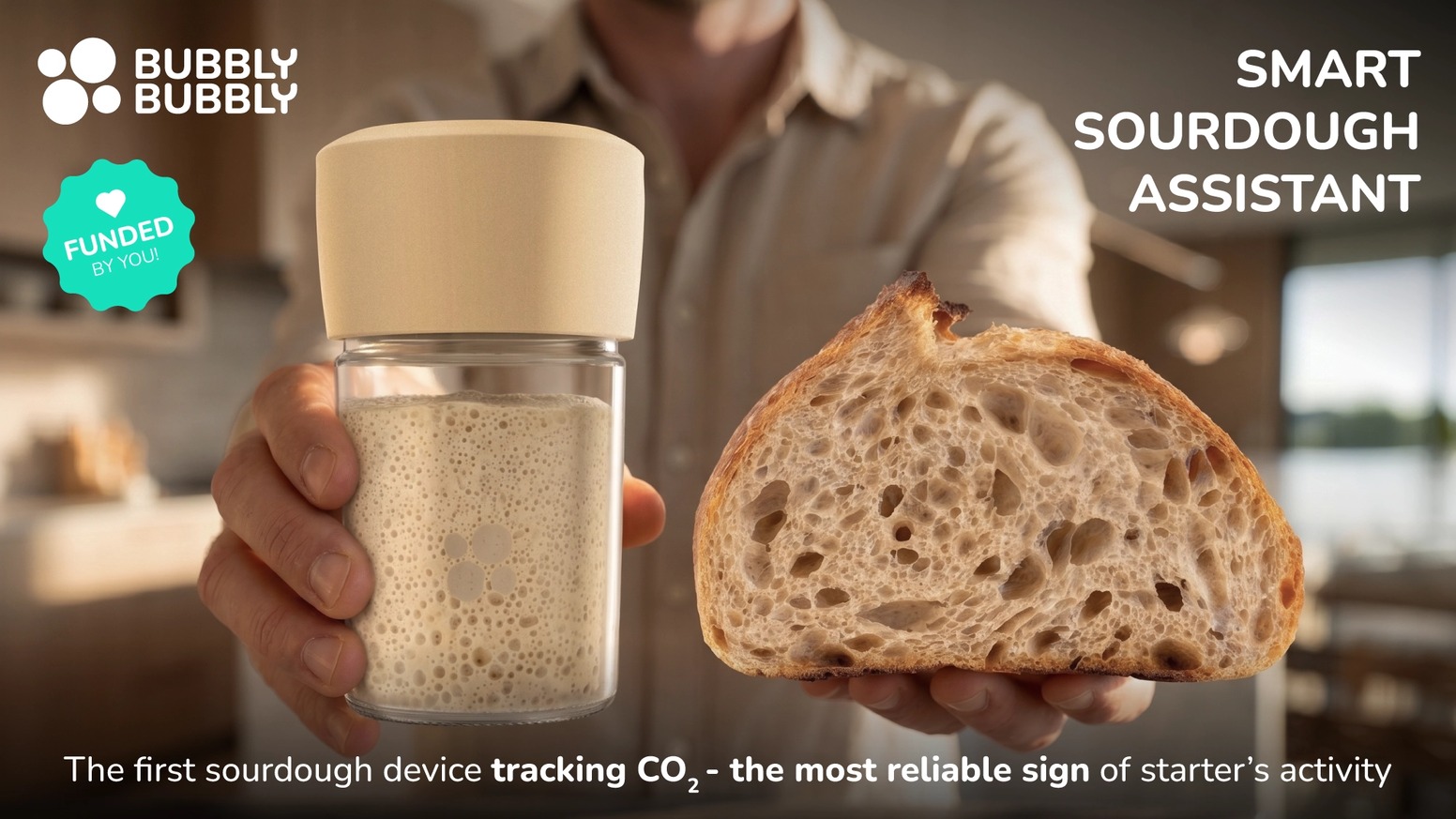 BUBBLY BUBBLY Pure: Smart Sourdough Fermentation Assistant