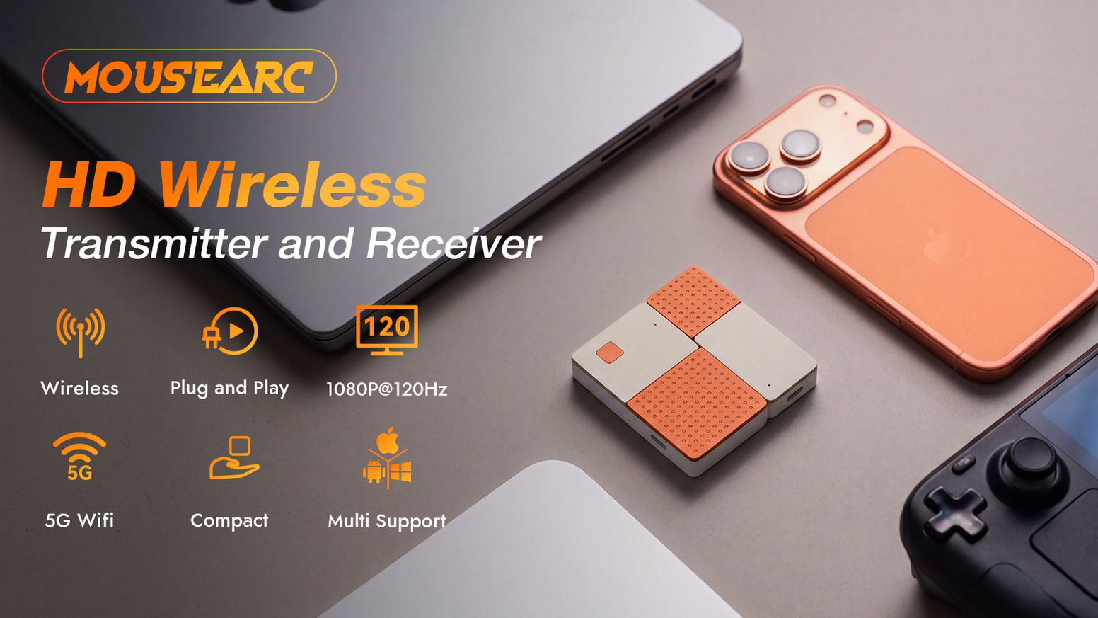 MouseArc: Plug & Play Wireless HD Transmitter and Receiver