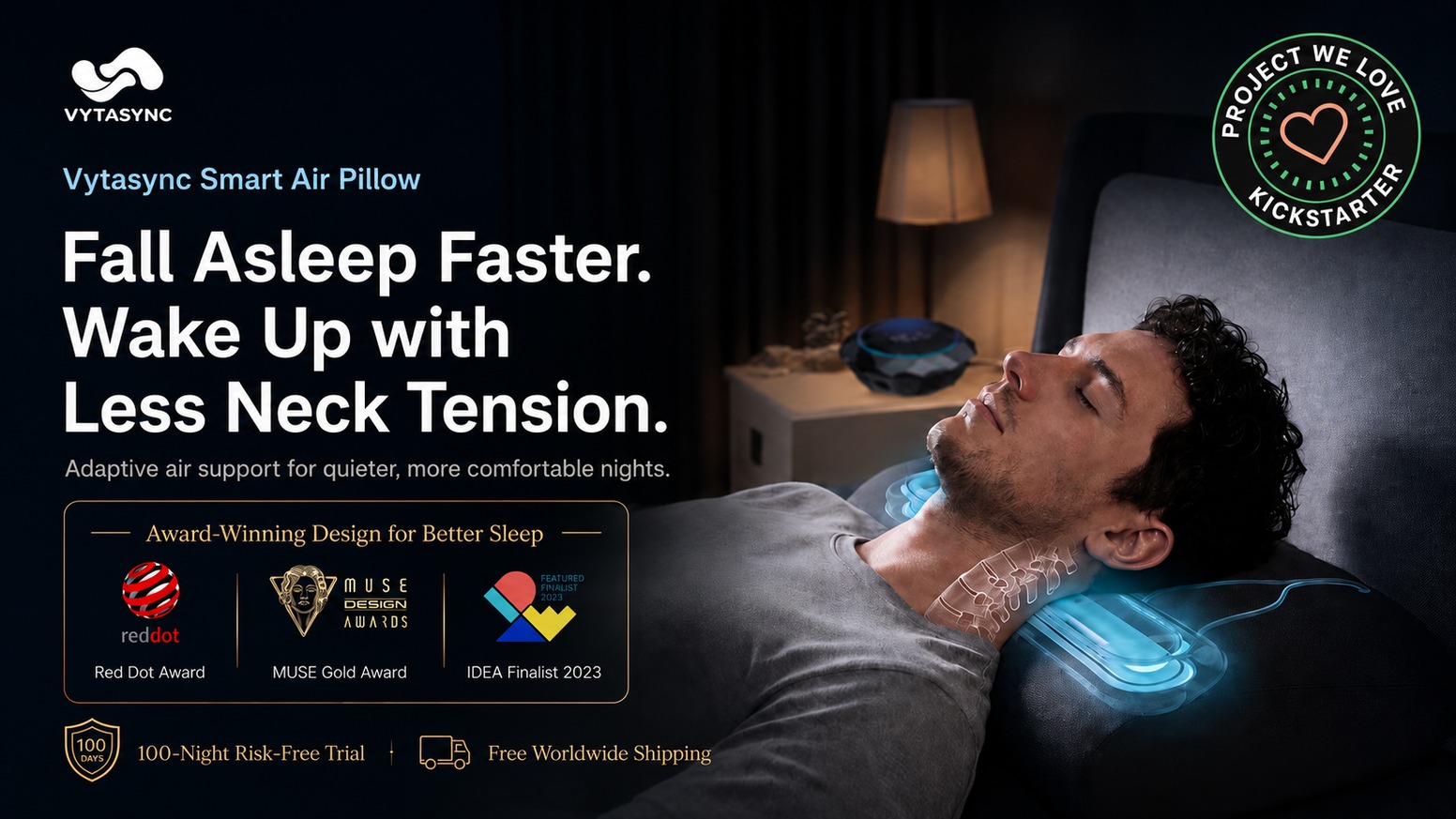 Vytasync: The Smart Air Pillow for Better Sleep